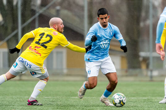 Malmö FFs Zakaria Loukili och Falkenbergs FFs Christoffer