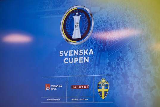 Svenska cupen logga på informationstavlor