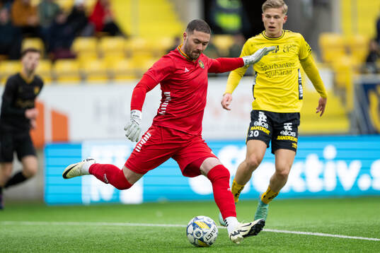 GAISs målvakt Mergim Krasniqi