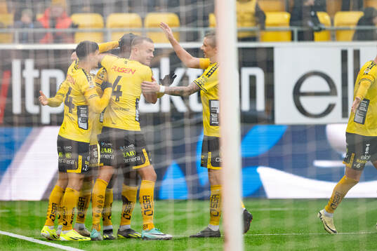 Elfsborgs spelare jublar