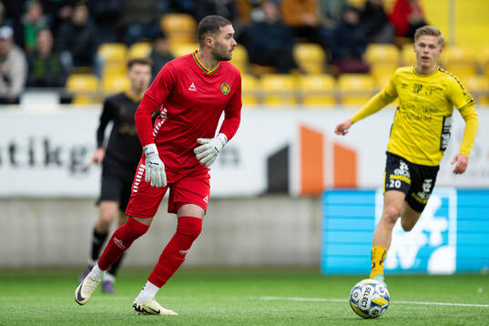 GAISs målvakt Mergim Krasniqi