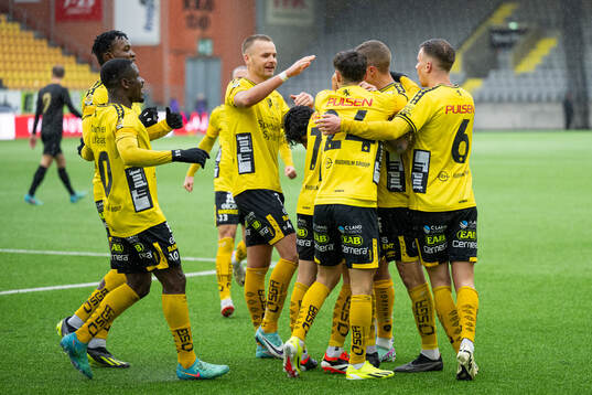 Elfsborgs spelare jublar