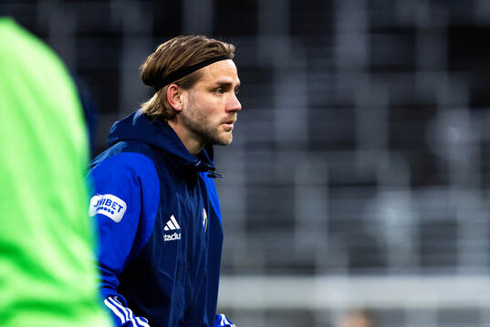 IFK Norrköpings Christoffer Nyman på uppvärmningen