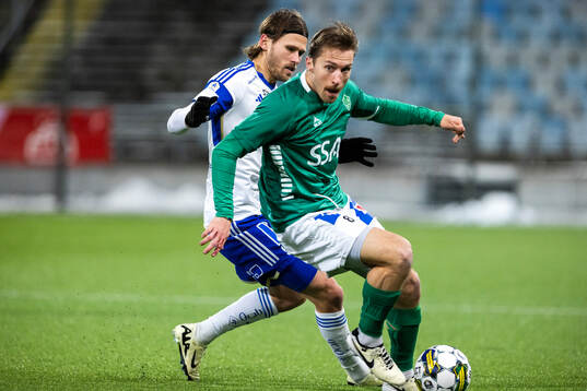 IFK Norrköpings Arnor Traustason och Brages Jacob Stensson