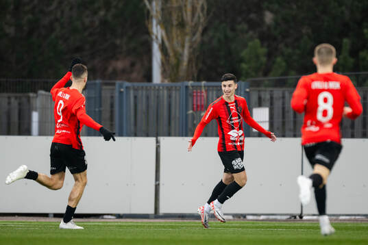 Nordic Uniteds Johannes Tahan jublar