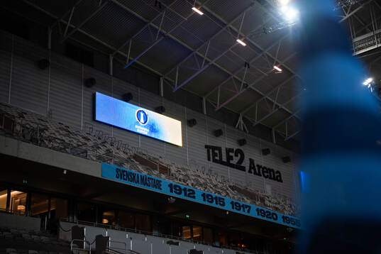 Interiör vy av Tele2 Arena