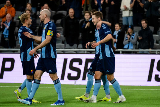 Djurgårdens Miro Tenho, Oskar Fallenius och Marcus