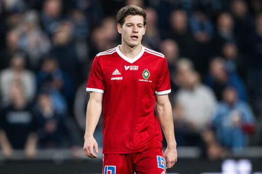 Skövde AIKs Žiga Ovsenek deppar