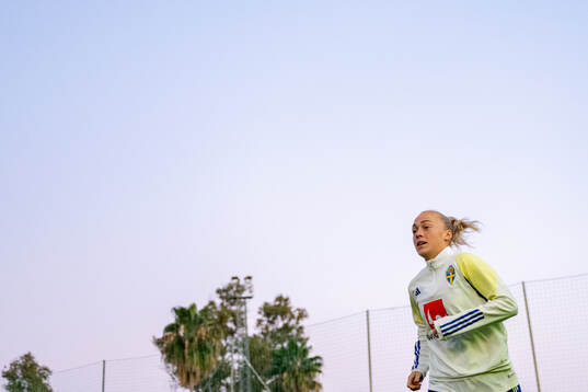 Hanna Bennison of the women's national football team of
