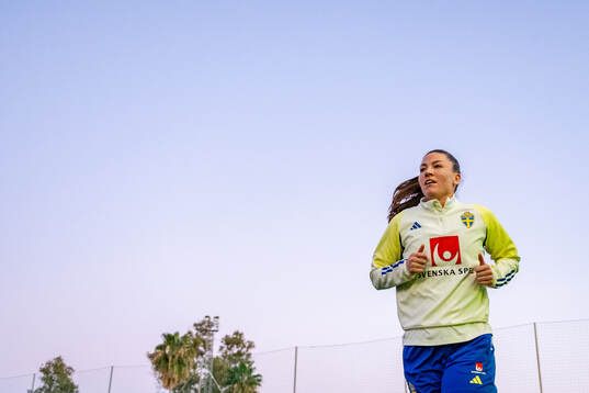Pauline Hammarlund of the women's national football team of