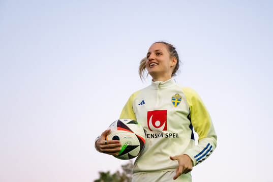Nathalie Björn of the women's national football team of