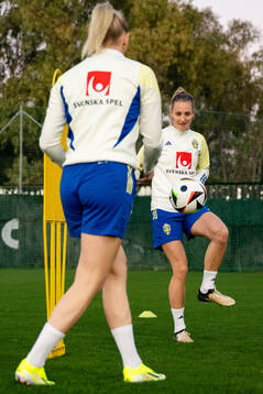 Nathalie Björn of the women's national football team of