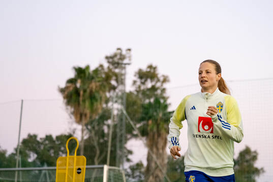 Anna Anvegård of the women's national football team of