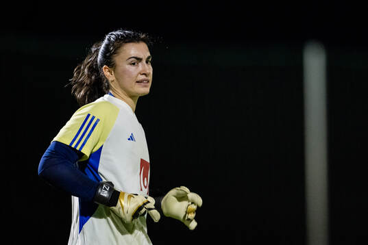 Goalkeeper Zecira Musovic of the women's national football