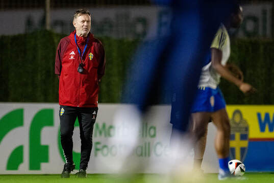 Head coach Peter Gerhardsson of the women's national