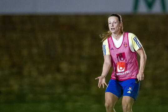 Anna Anvegård of the women's national football team of