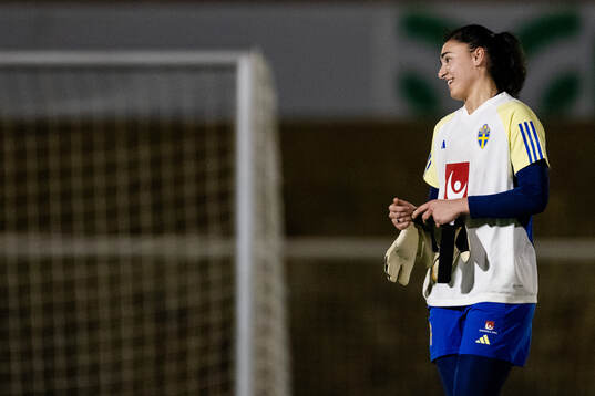 Goalkeeper Zecira Musovic of the women's national football