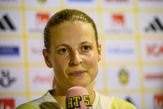 Anna Anvegård of Sweden of the women's national football