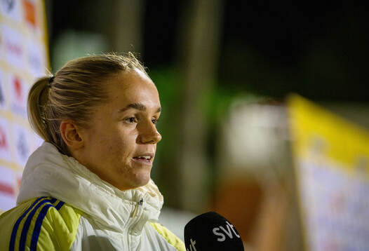 Hanna Lundkvist of Sweden of the women's national football