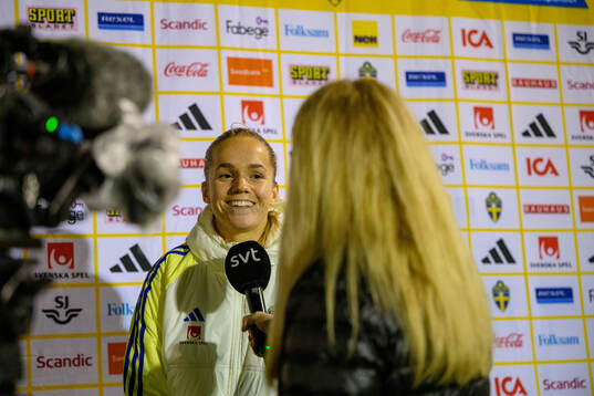 Hanna Lundkvist of Sweden of the women's national football