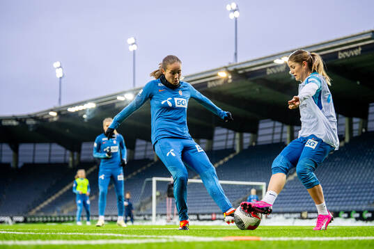 Guro Reiten and Maren Mjelde of the Norwegian women's