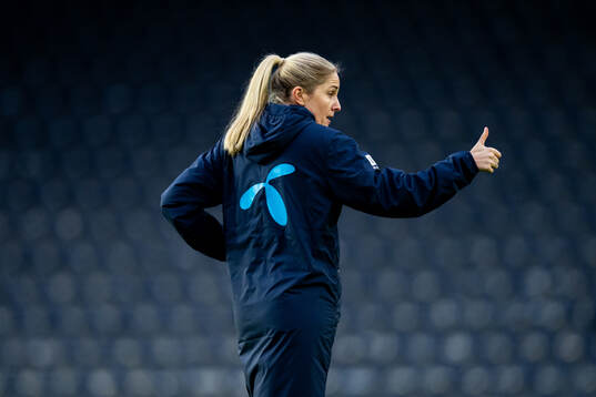 Gemma Grainger, head coach of the Norwegian women's