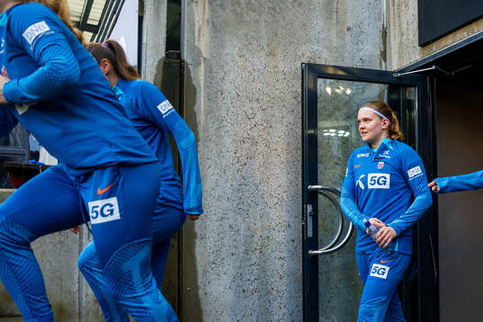 Signe Gaupset of the Norwegian women's national football