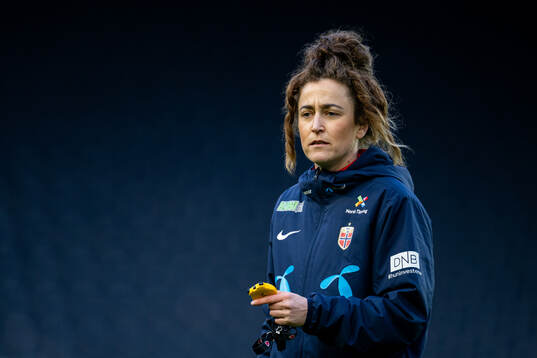 Frankie Hunter, fitness coach of the Norwegian women's