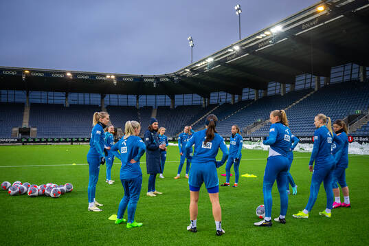 Ingvild Stensland, assistant coach of the Norwegian women's
