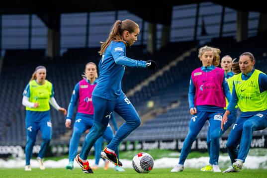 Guro Reiten of the Norwegian women's national football team