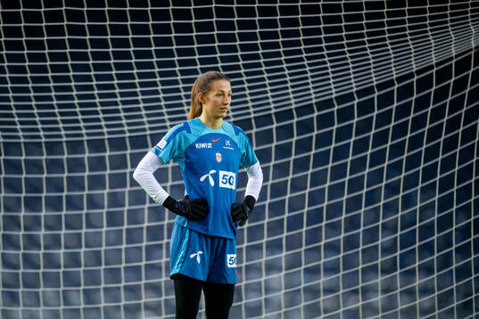 Goalkeeper Cecilie Fiskerstrand of the Norwegian women's