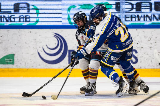 Djurgårdens Wilma Wäng-Germundsson och Leksands Emilie