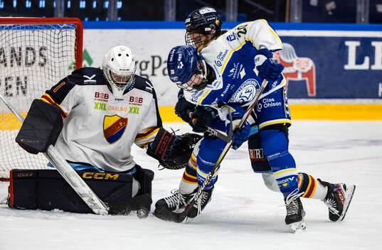 Djurgårdens målvakt Lia Leiderö Palmlöv och Leksands