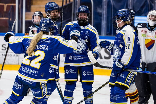 Leksands Nathalie Lidman jublar