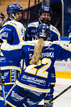 Leksands Nathalie Lidman jublar