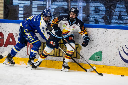 Leksands Ella Albinsson och Djurgårdens Madeline Posick
