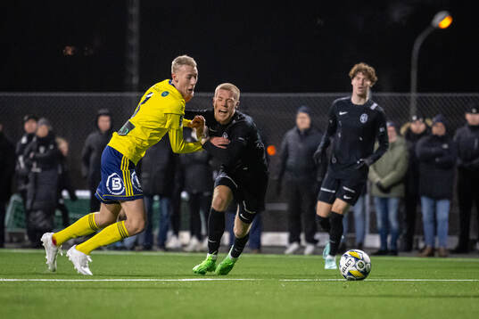 Ängelholms Jonathan Nilsson och Landskrona BOISs Rasmus