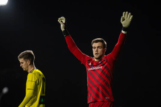 Ängelholms målvakt Robin Streifert