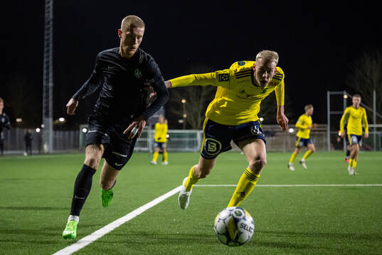 Landskrona BOISs Rasmus Wendt och Ängelholms Jonathan