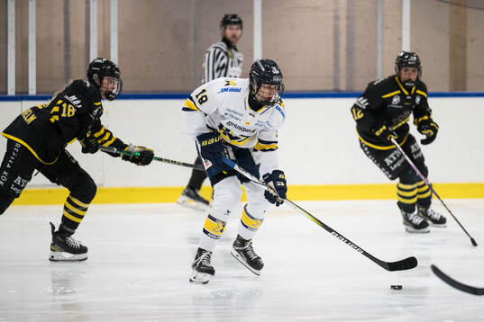 AIKs Isabelle Leijonhielm och HV71s Emmi Rakkolainen