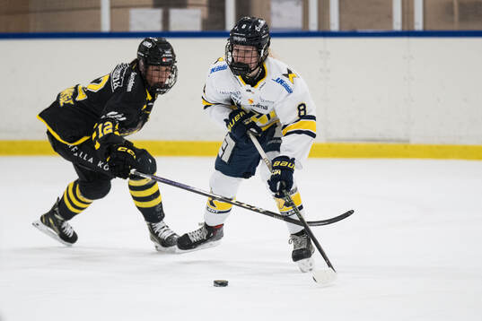 AIKs Tuva Kärrhage och HV71s Hilda Svensson