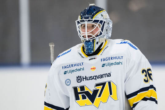 HV71s målvakt Anni Keisala deppar