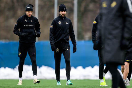 AIKs Anton Salétros och Alexander Milosevic