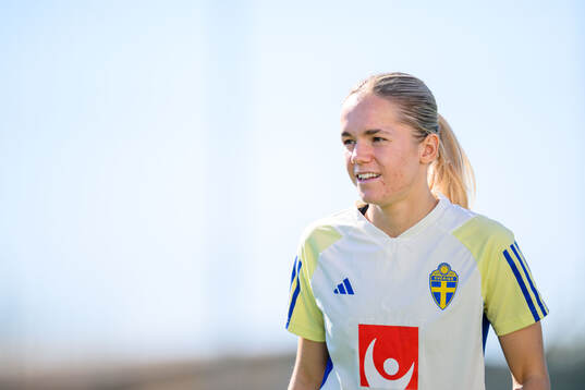Hanna Lundkvist of Sweden of the women's national football