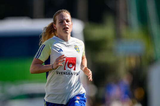 Anna Anvegård of Sweden of the women's national football