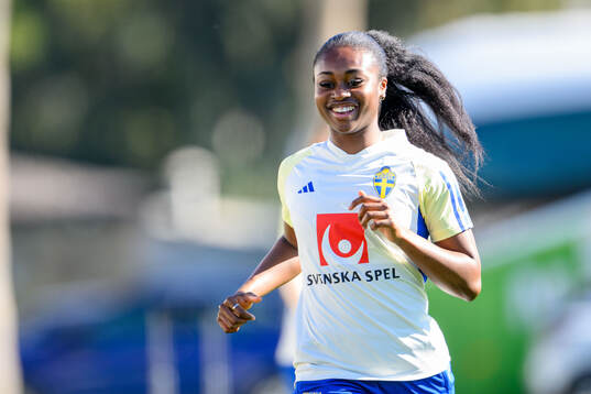 Monica Jusu Bah of Sweden of the women's national football