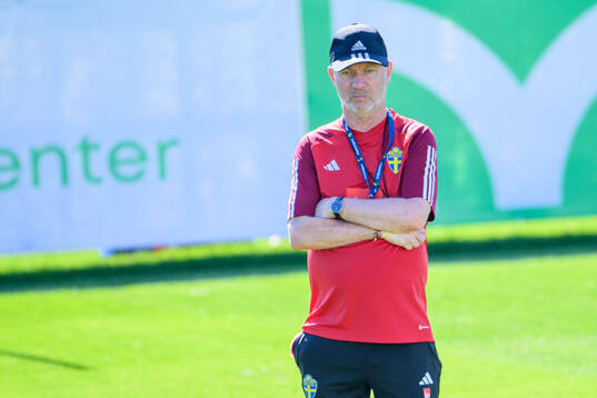 Head coach Peter Gerhardsson of Sweden of the women's