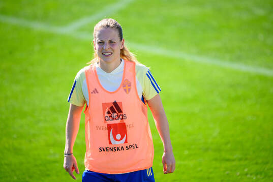 Anna Anvegård of Sweden of the women's national football