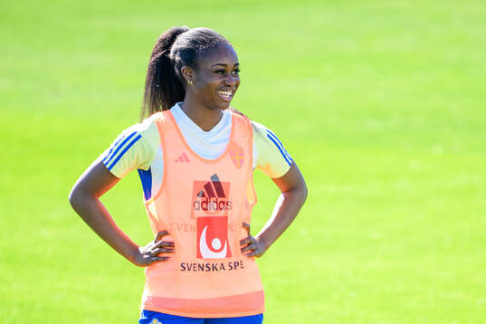 Monica Jusu Bah of Sweden of the women's national football