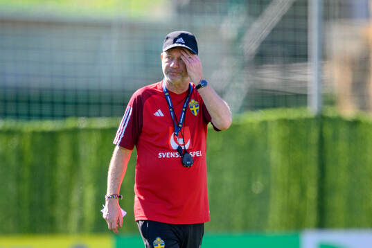Head coach Peter Gerhardsson of Sweden of the women's